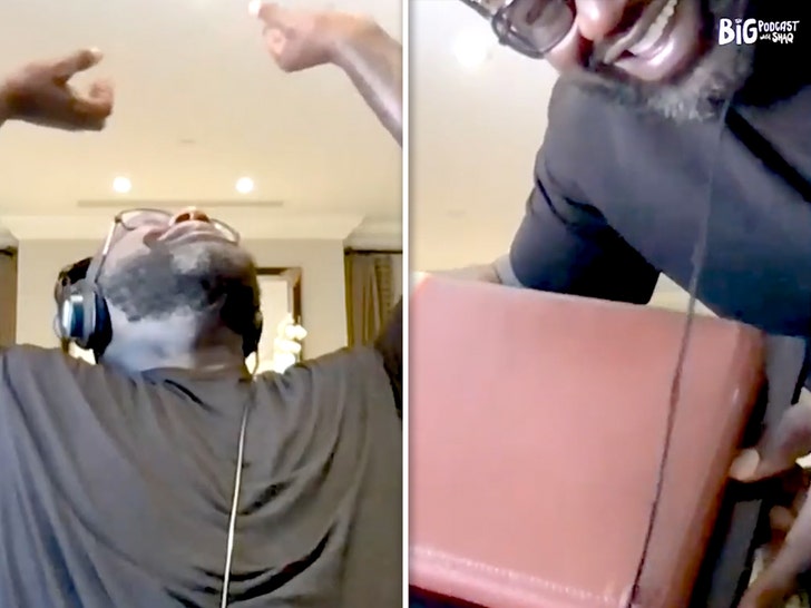 Shaquille Oneal Hilariously Breaks His Chair During Podcast Haveuheard 0648